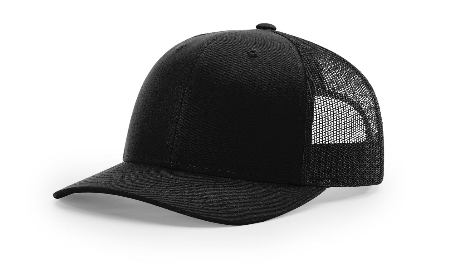 American flag tri color patch on Richardson 112 trucker hat
