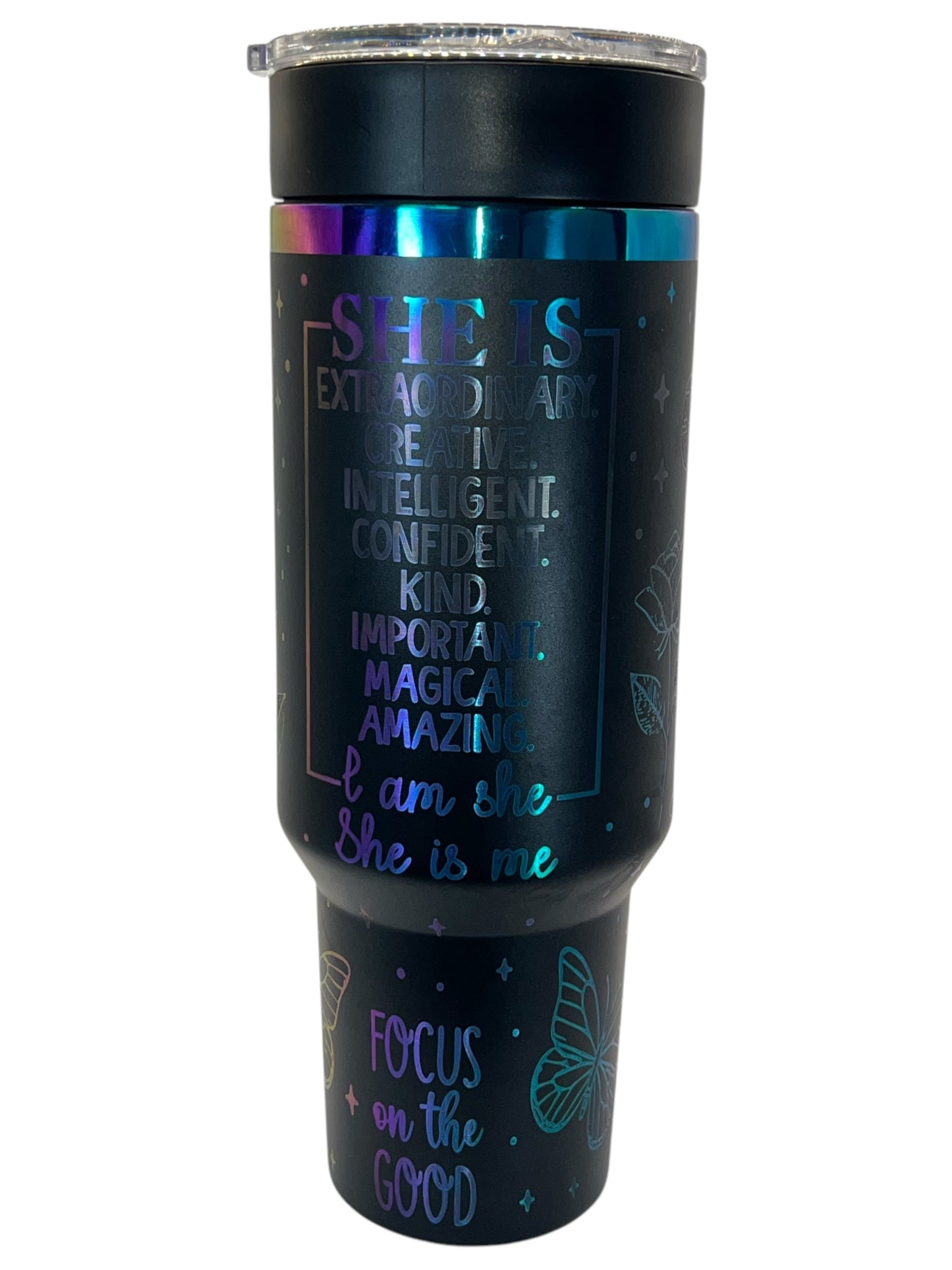 40oz Inspirational Rainbow Tumbler