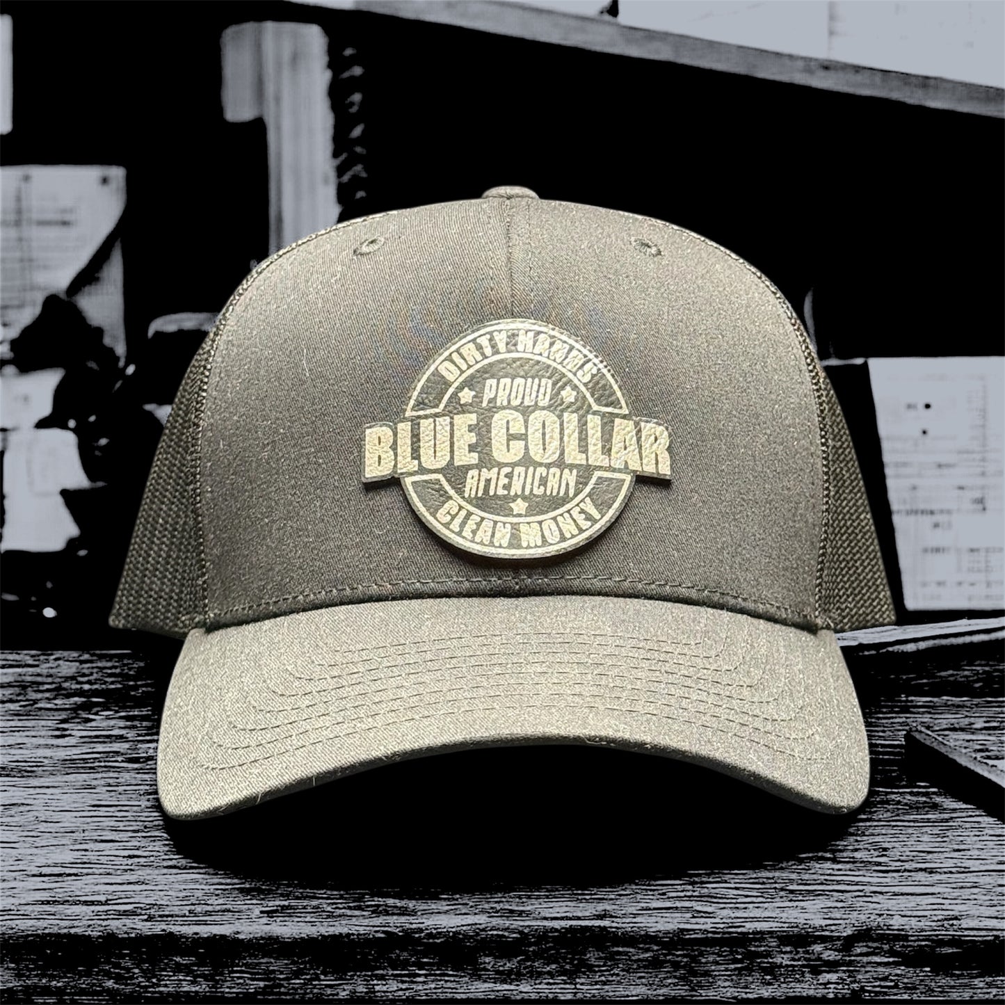 Blue Collar Dirty Hands and Clean Money Richardson 112 Trucker Hat