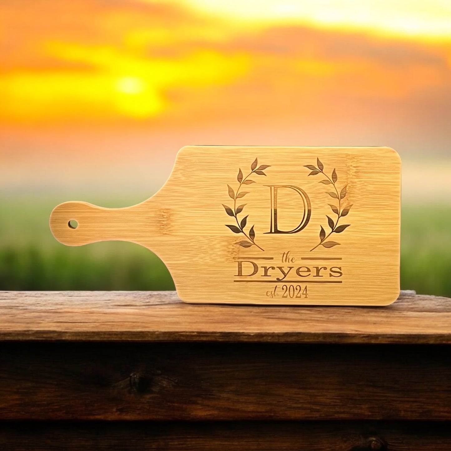 PERSONALIZE BAMBOO CHARCUTERIE BOARD