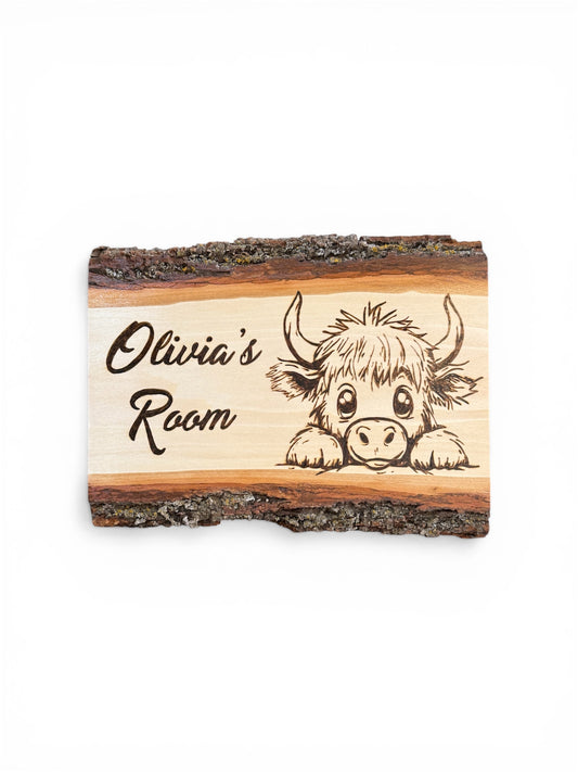 Custom Rustic Engraved Wood Sign