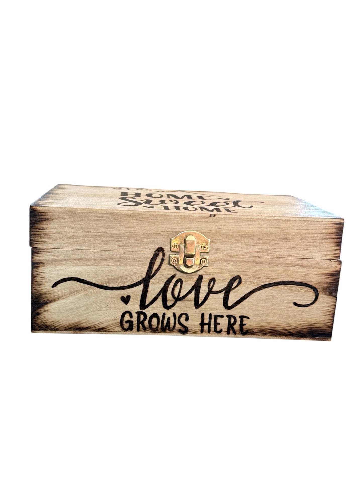 Home Sweet Home Engraved Wood Box