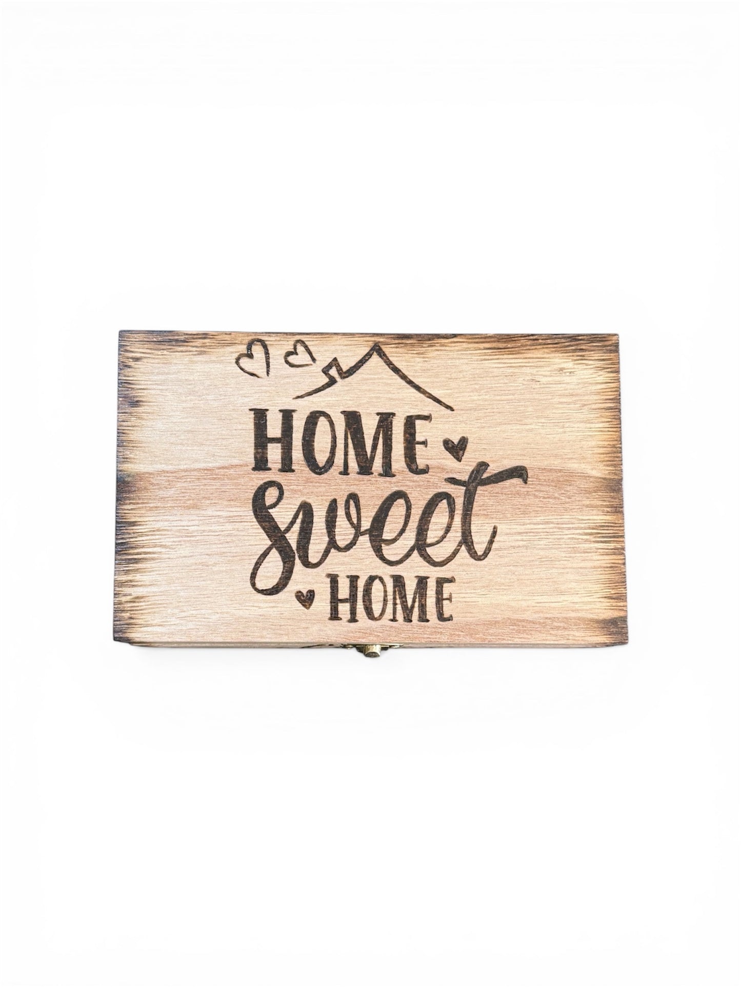 Home Sweet Home Engraved Wood Box