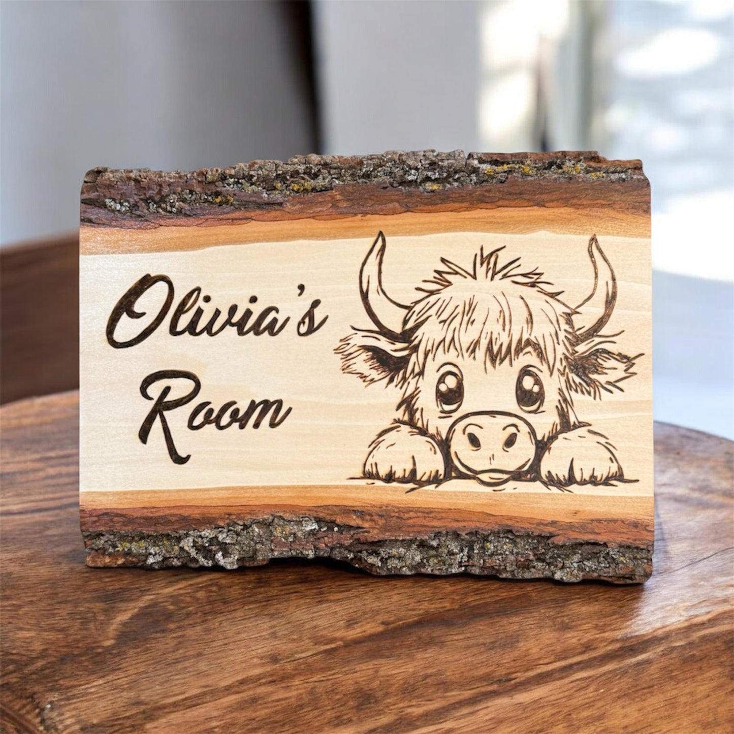 Custom Rustic Engraved Wood Sign