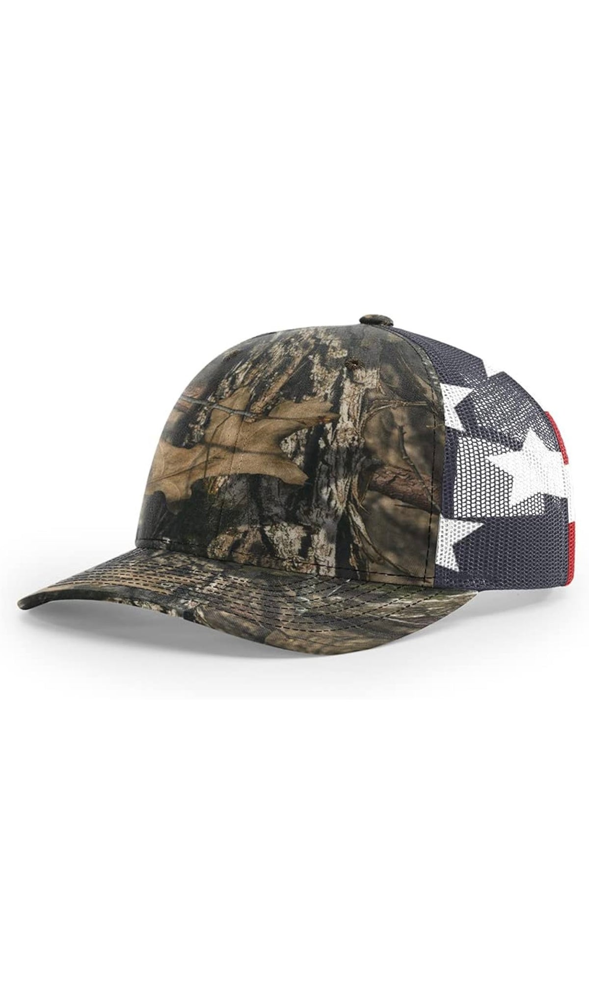 American flag tri color patch on Richardson 112 trucker hat