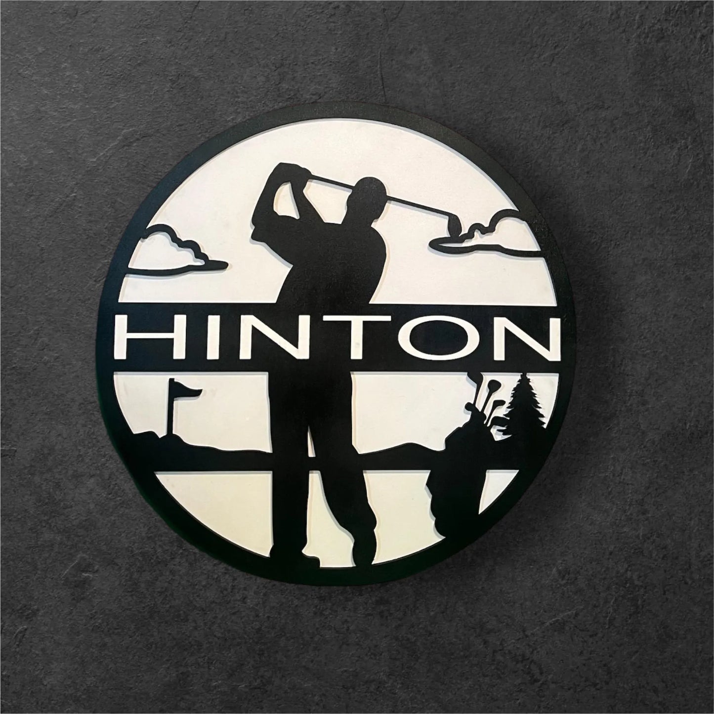 Personalized Golfer Wal Decor