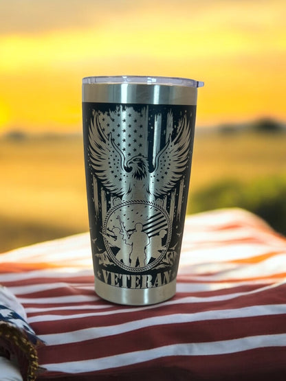 Veteran 20z Tumbler wrap