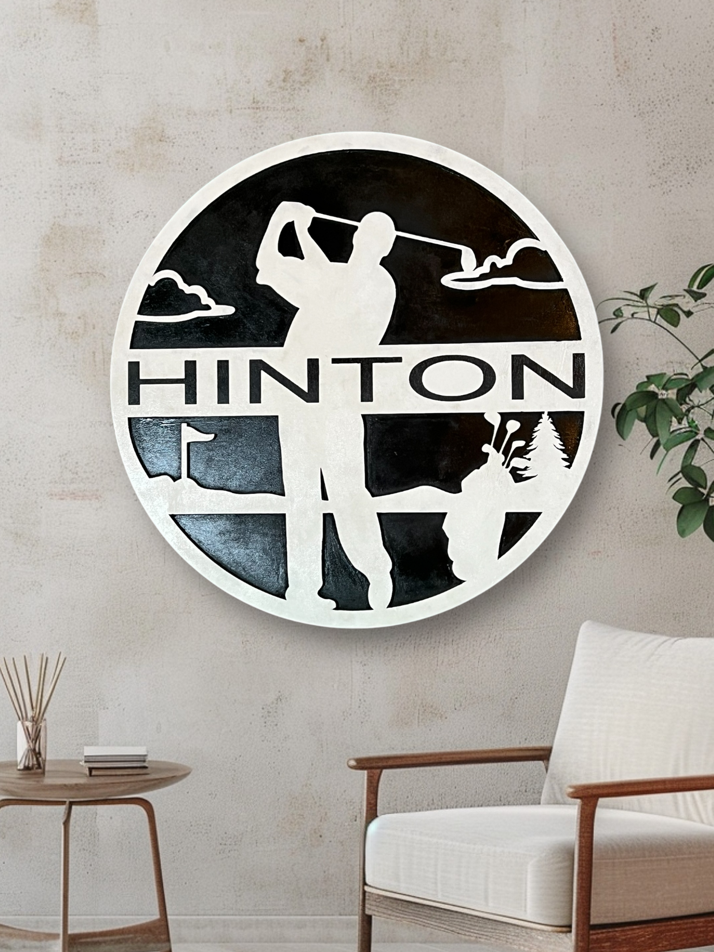 Personalized Golfer Wal Decor