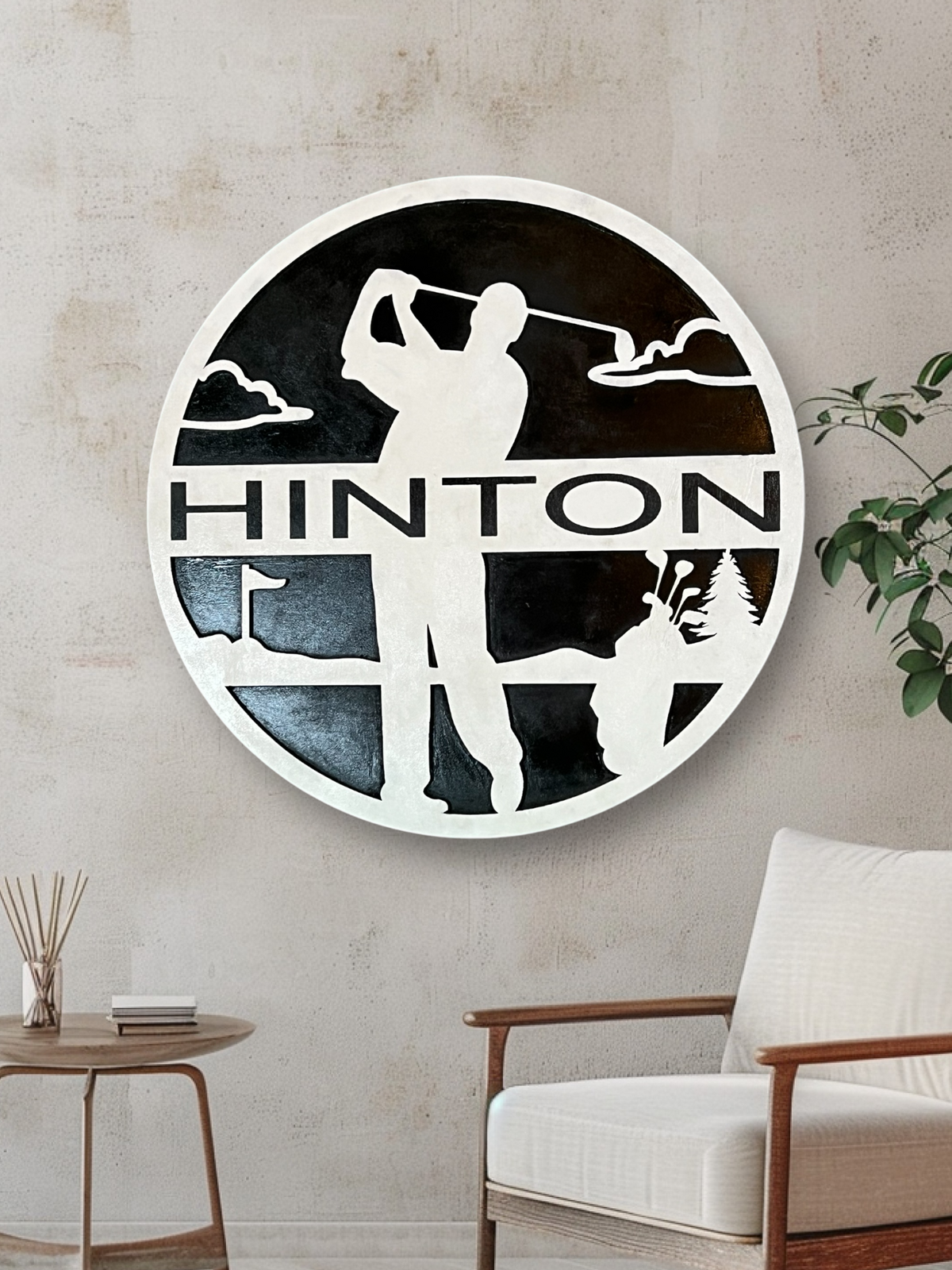 Personalized Golfer Wall Decor