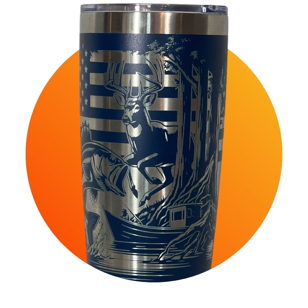 20oz American Outdoor Sporting Tumbler