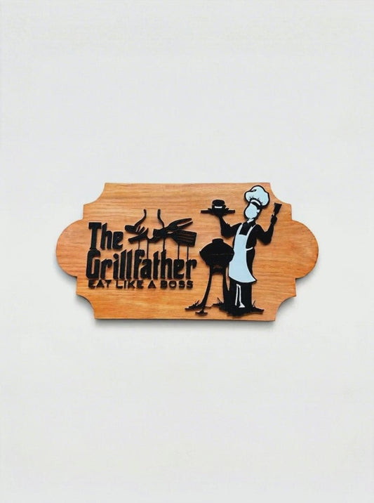 The Grillfather Wall Decor Sign
